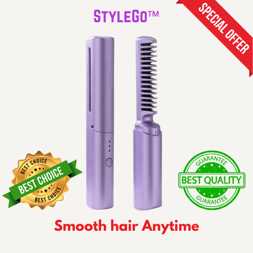 StyleGo™ Mini Cordless Hair Straightener - Smooth hair. Anytime.