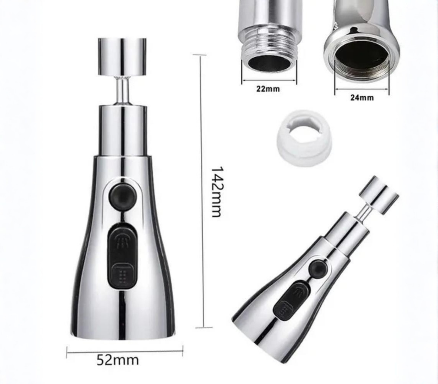 FlowFlex™ - 3 Mode Kitchen Faucet - One tap. Total control.